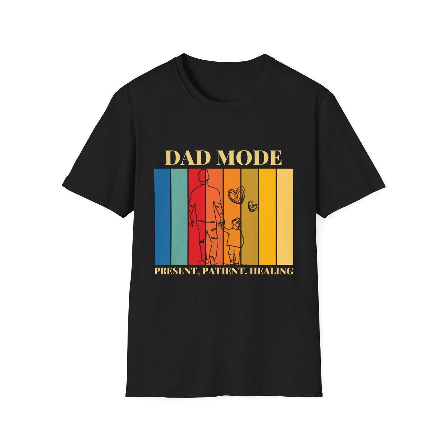 Dad Mode Unisex Softstyle T-Shirt | Father's Day Gift, Dad Shirt, Parenting Tee, Family Matching Outfit, Casual Wear