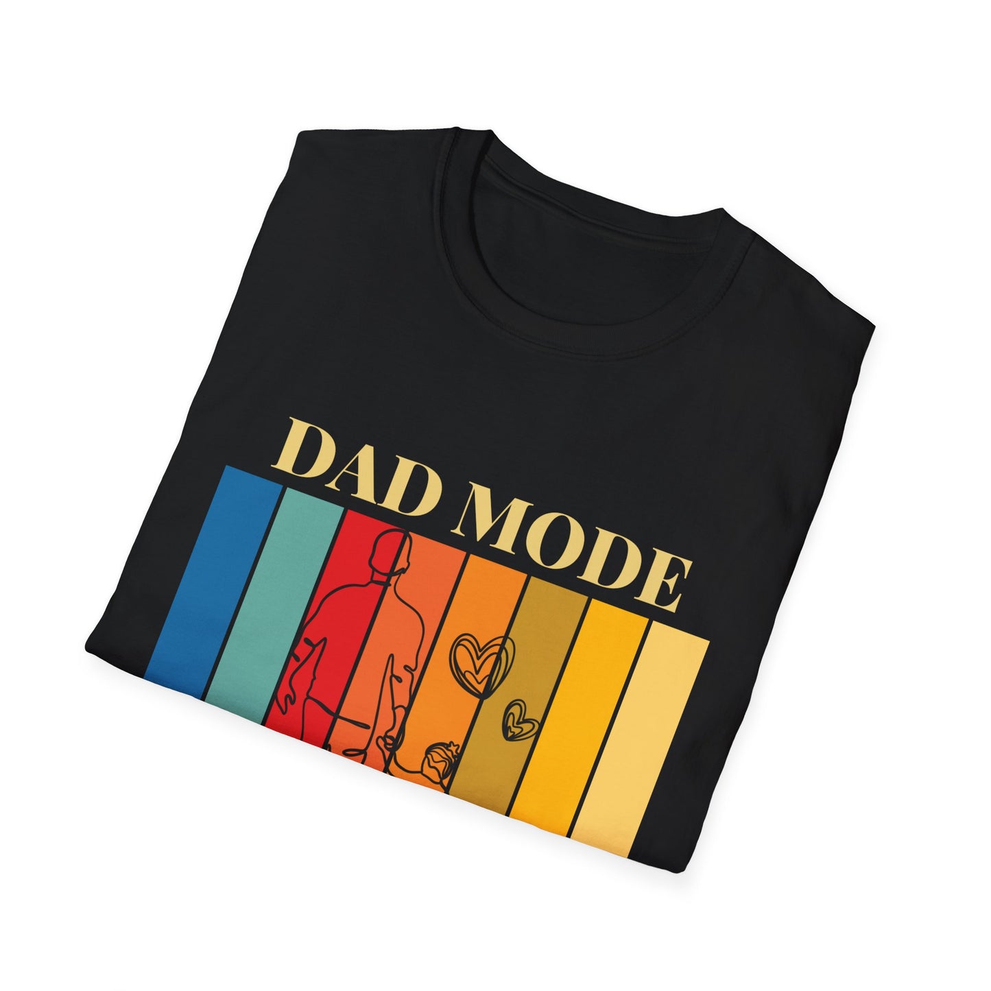 Dad Mode Unisex Softstyle T-Shirt | Father's Day Gift, Dad Shirt, Parenting Tee, Family Matching Outfit, Casual Wear