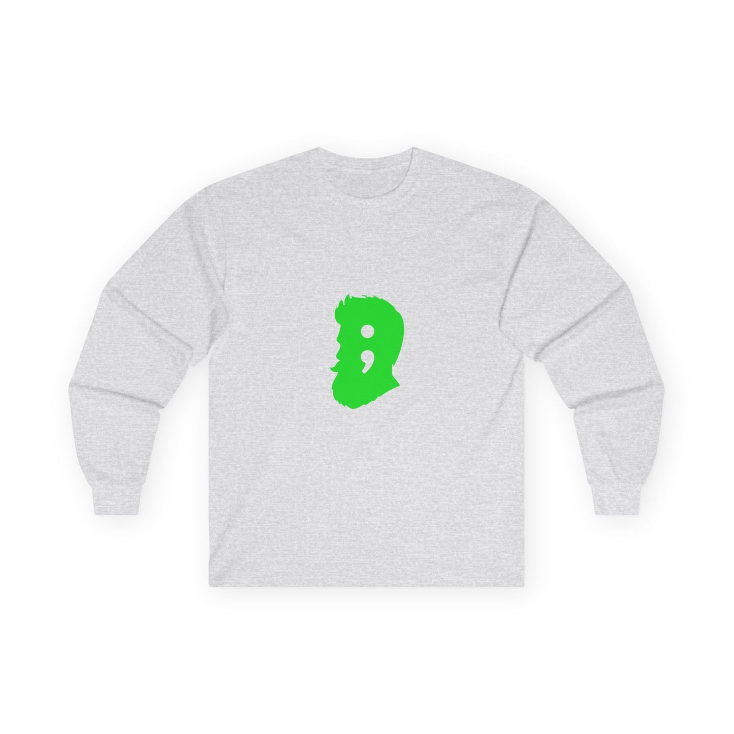 Cool Green Beard Icon Unisex Long Sleeve Tee