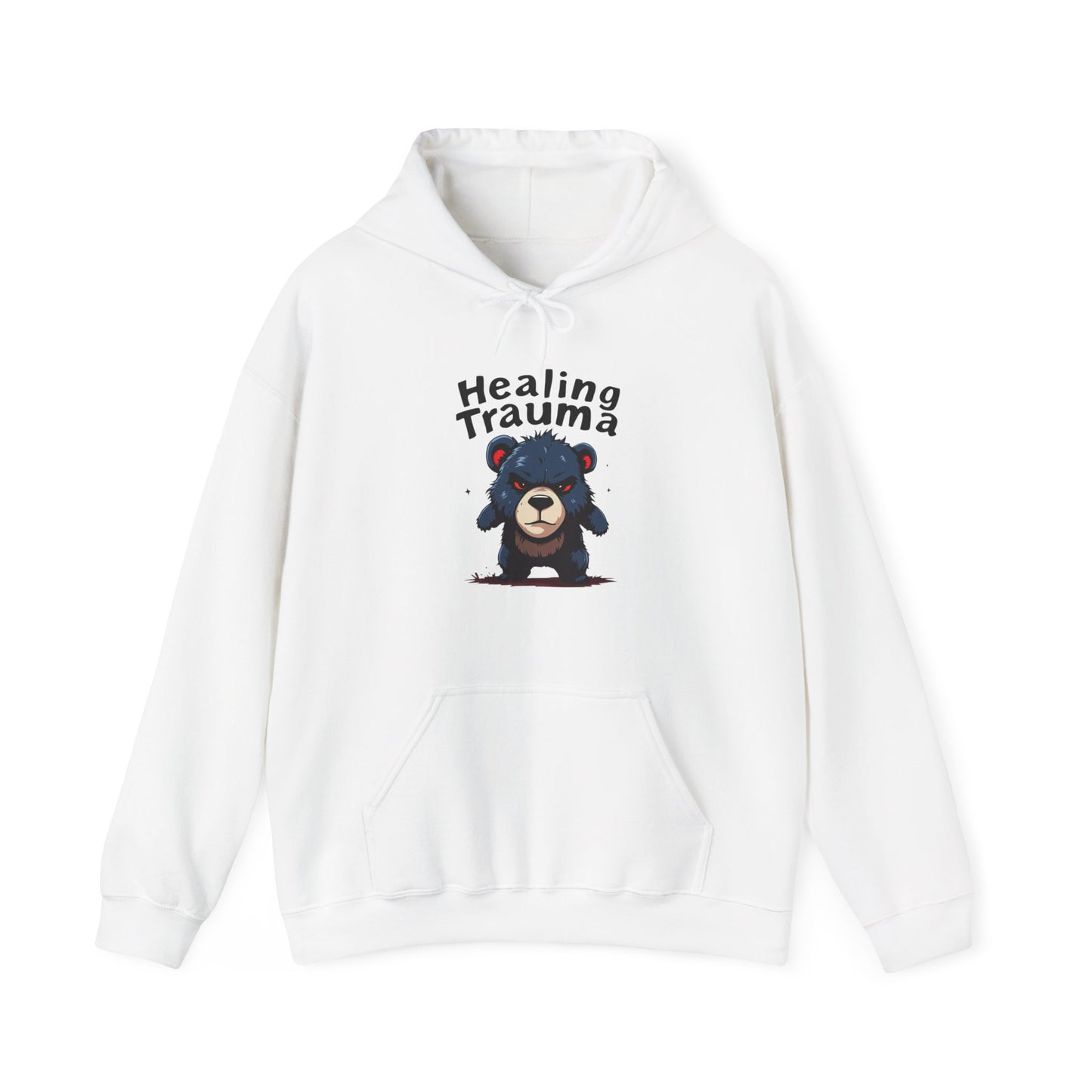 Healing Trauma Bear Unisex Hoodie - Cozy Sweatshirt for Comfort & Support