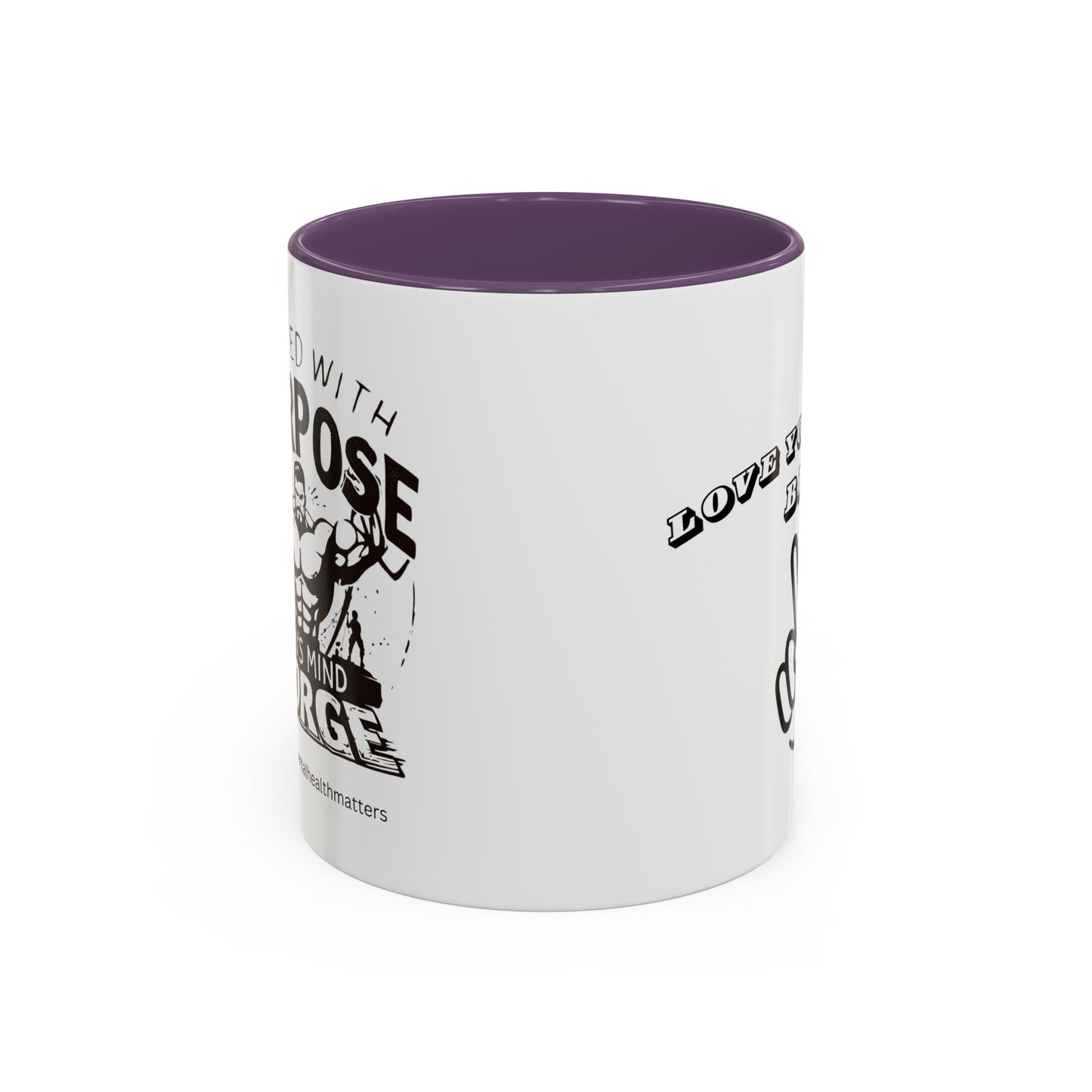 Motivational Accent Coffee Mug - Love Yourself Bro Design