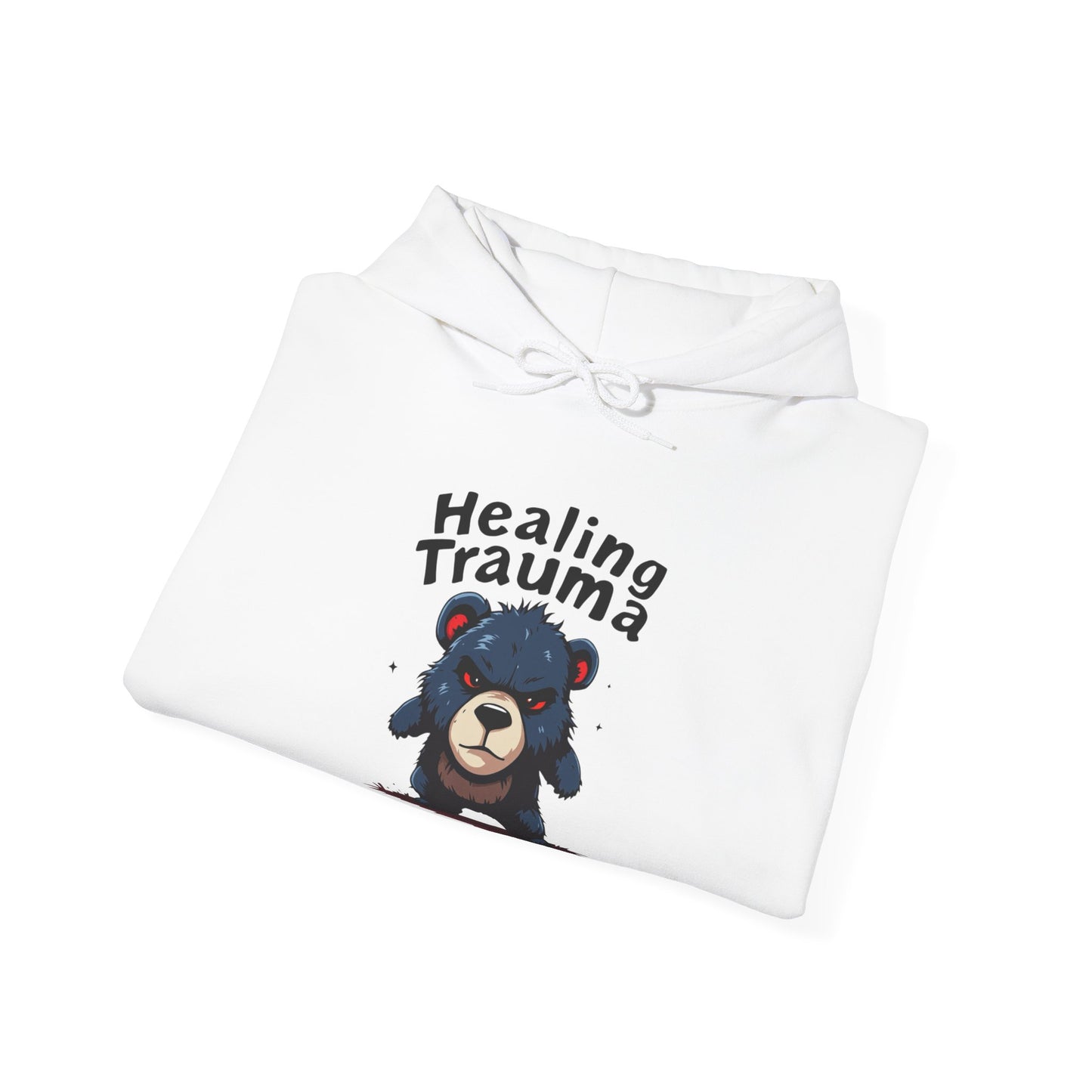 Healing Trauma Bear Unisex Hoodie - Cozy Sweatshirt for Comfort & Support