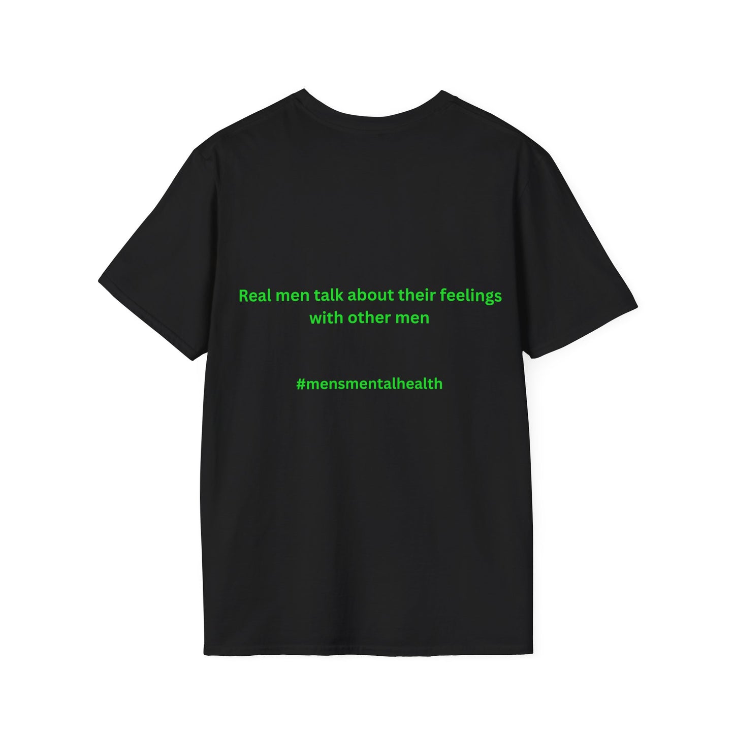 Men's Mental Health Awareness T-Shirt - Real Men Share Feelings, Unisex Softstyle Tee