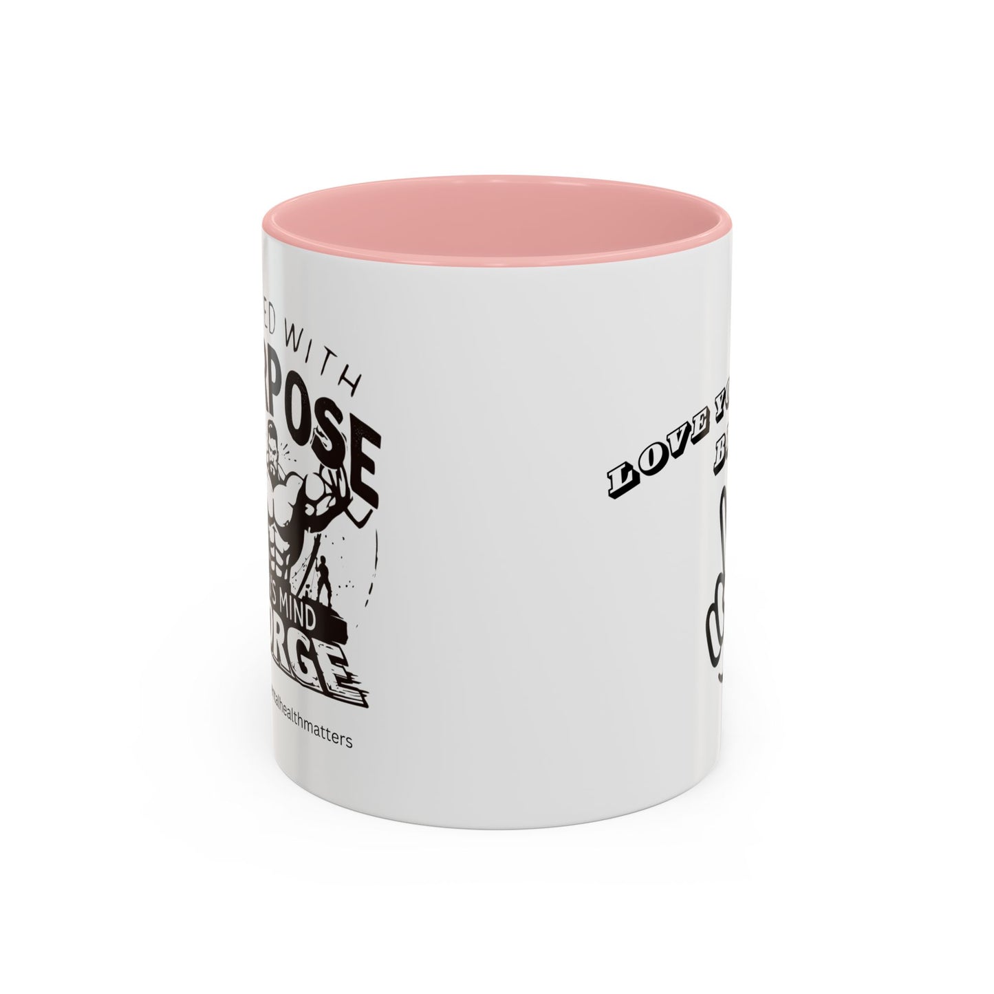 Motivational Accent Coffee Mug - Love Yourself Bro Design