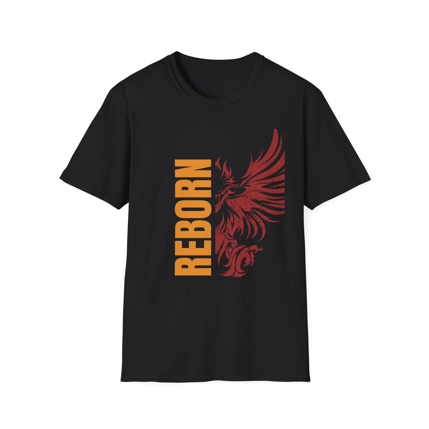 Phoenix Reborn Unisex Softstyle T-Shirt, Inspirational Gift, Casual Wear, Self-Empowerment Shirt, Motivational Tee, Unique Apparel
