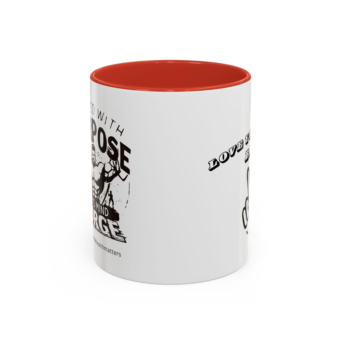 Motivational Accent Coffee Mug - Love Yourself Bro Design