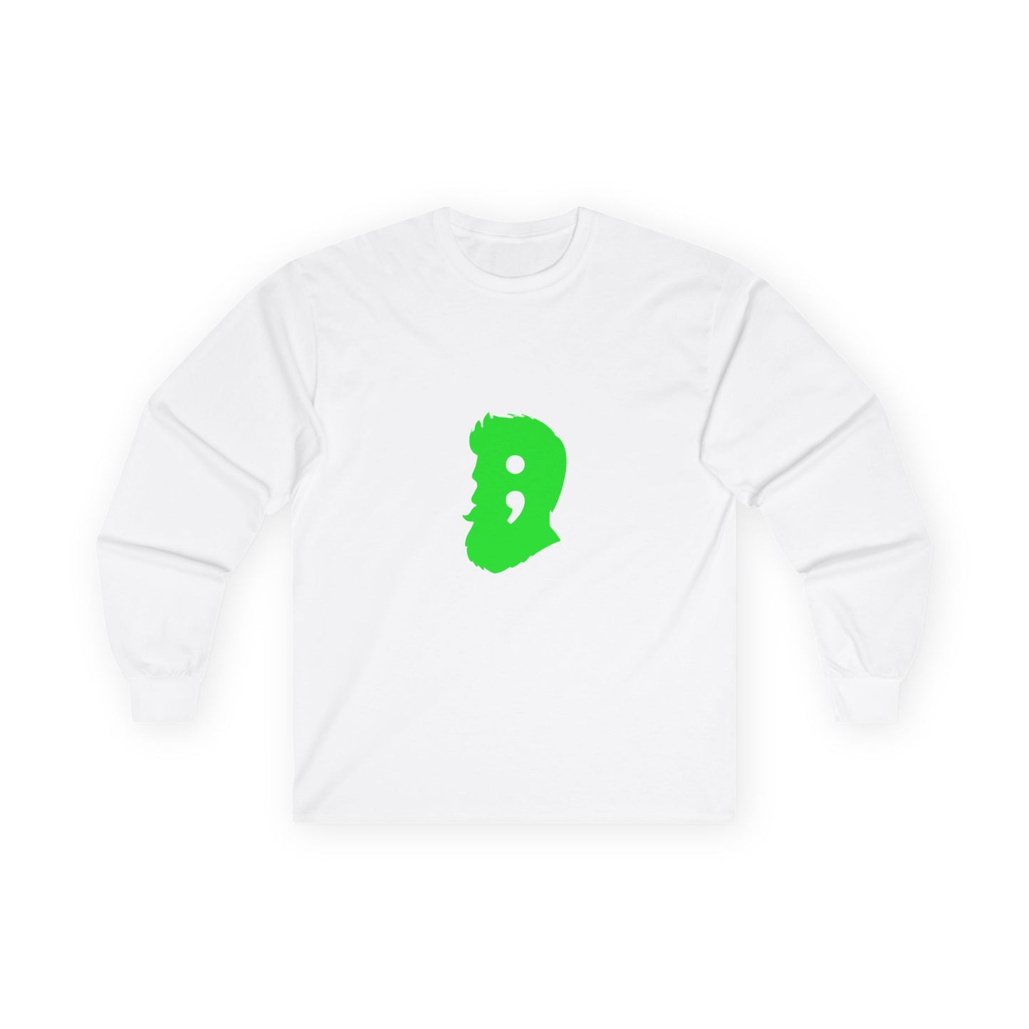 Cool Green Beard Icon Unisex Long Sleeve Tee