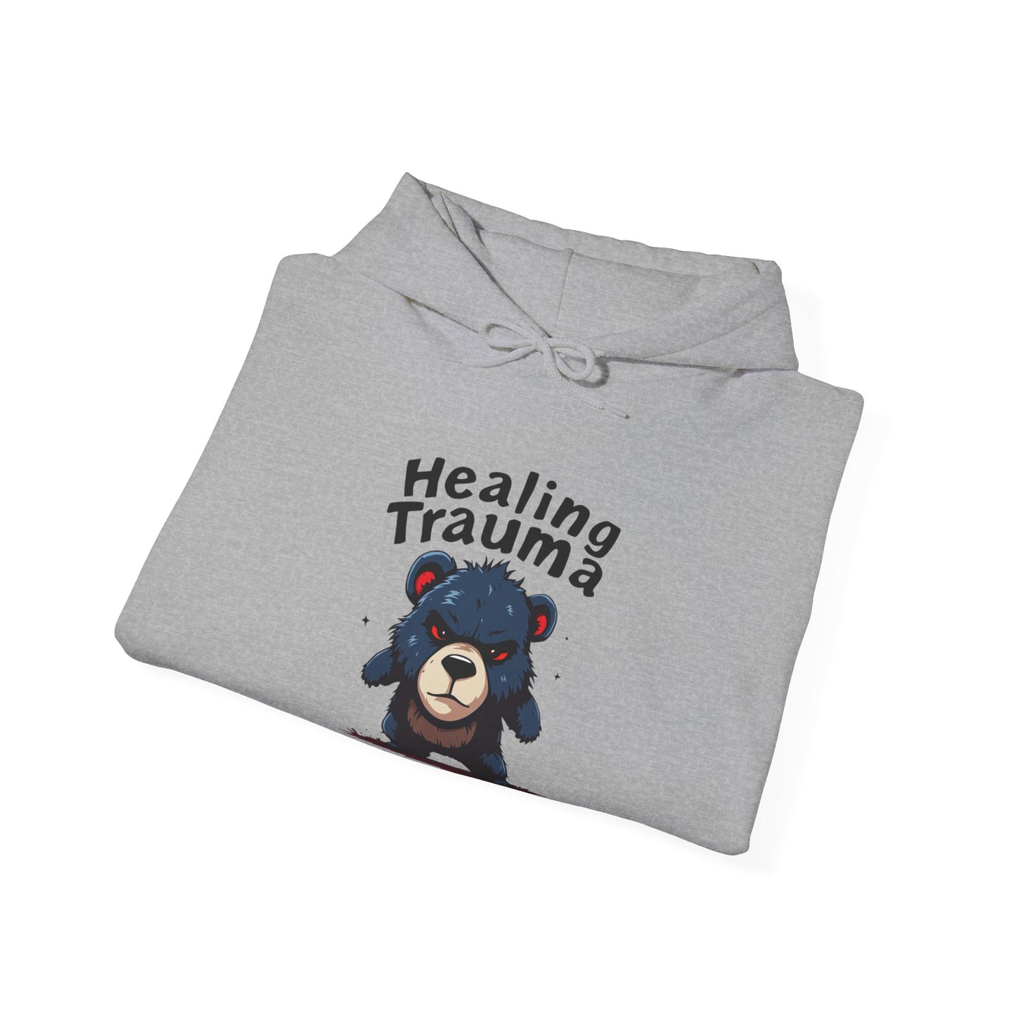 Healing Trauma Bear Unisex Hoodie - Cozy Sweatshirt for Comfort & Support