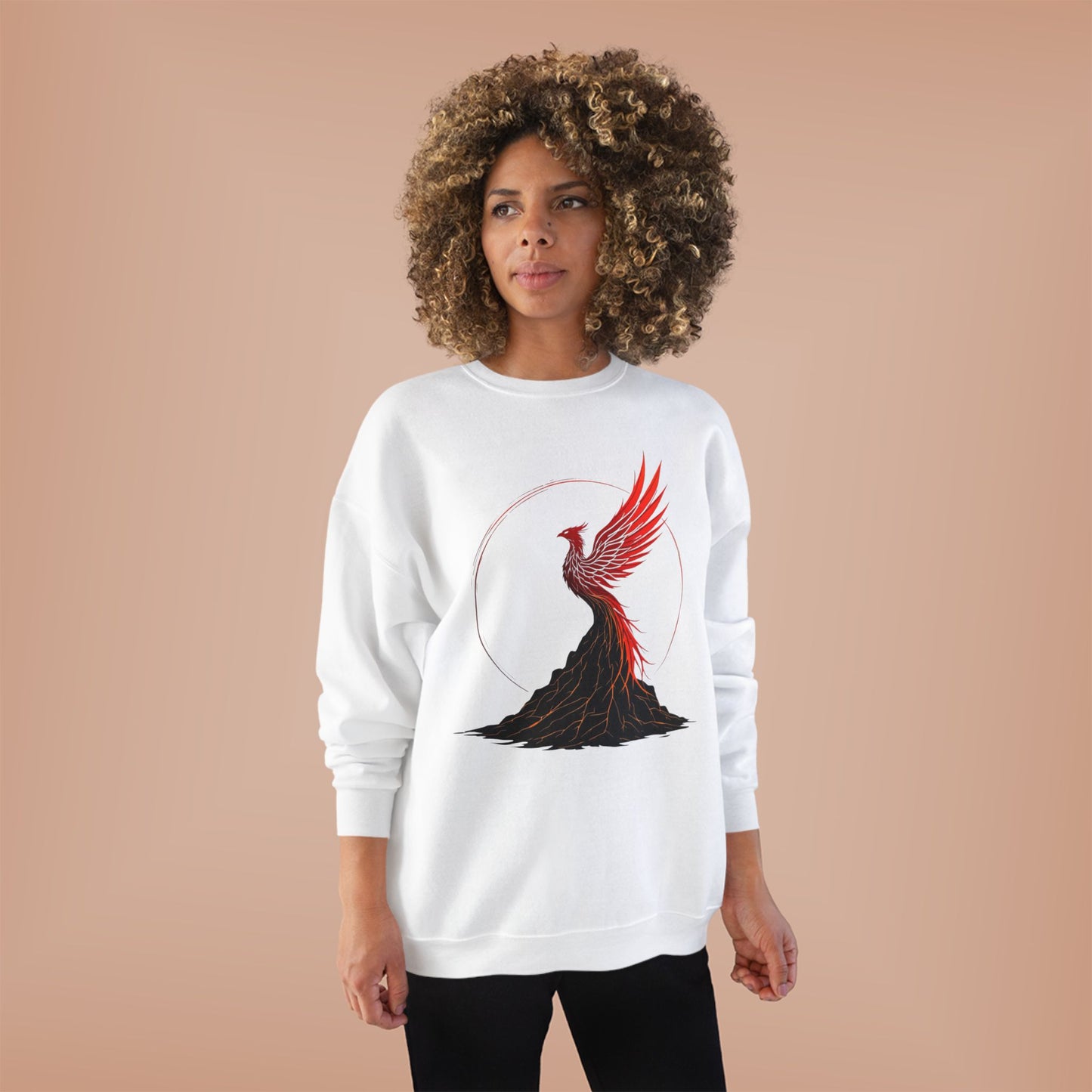 Phoenix Rising Eco-Friendly Crewneck Sweatshirt - Unisex